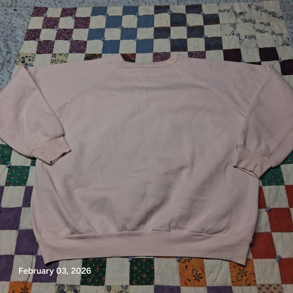 Vintage Downtown Spencer City Canada Pink Sweatshirt Size‎ Large - Picture 7 of 9